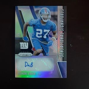 Deandre Baker Autographed 2019 Panini Prizm Sensational Signatures Card